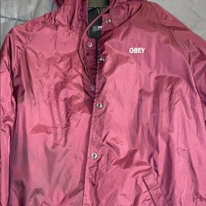 Obey Parka windbreaker size large